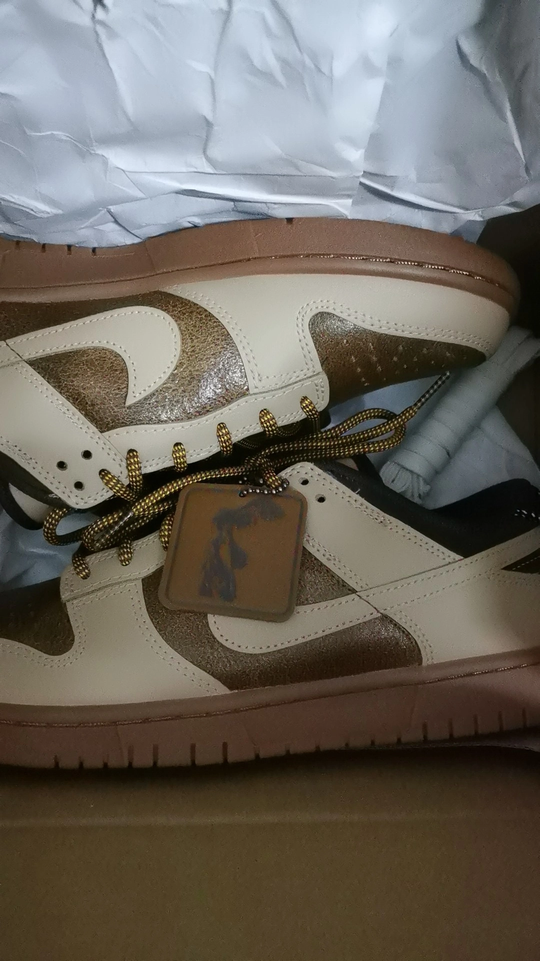 custom review-Nike Dunk Low LX Low Топ Скейтборд Кроссовки Женские Коричневый