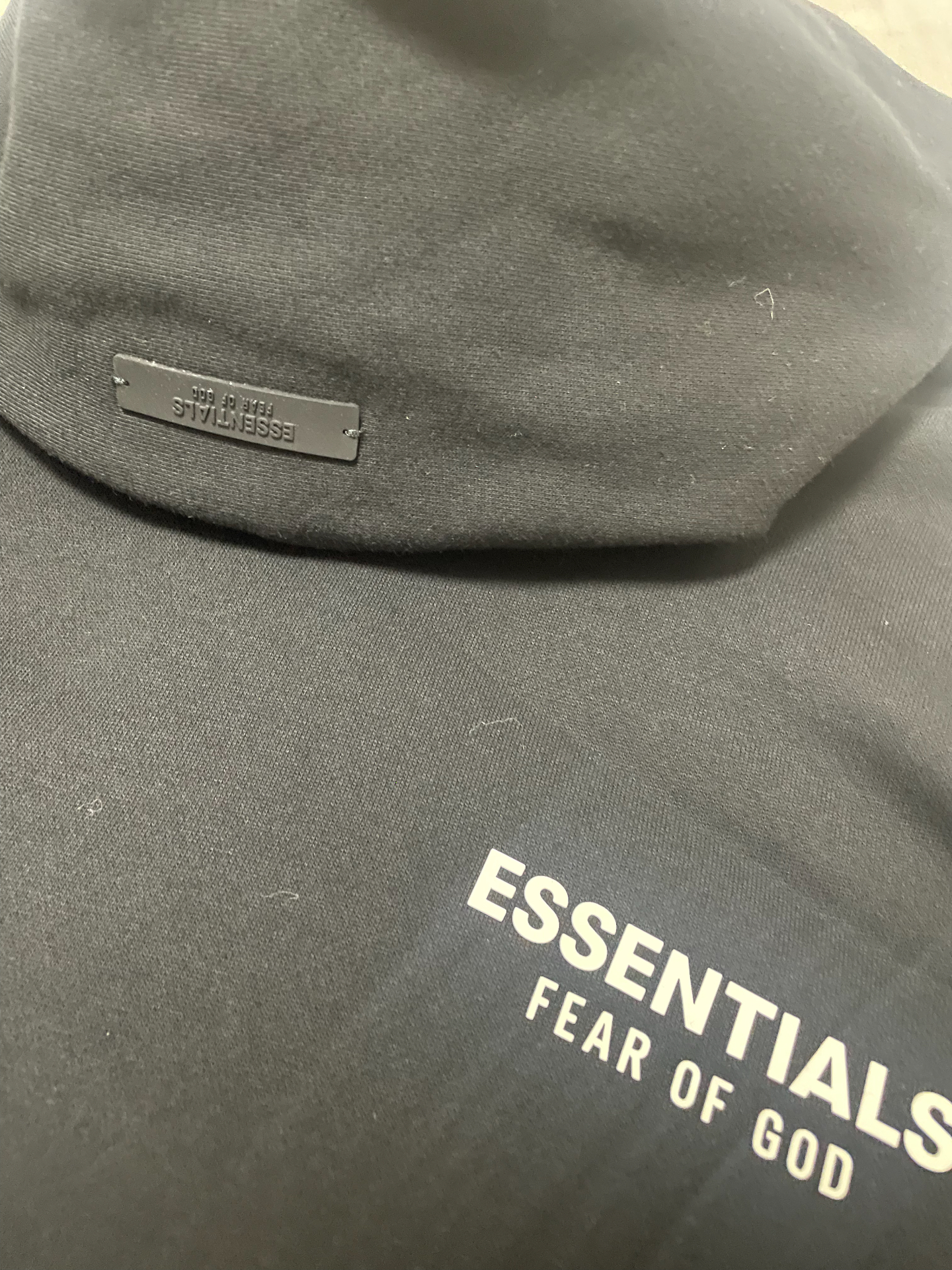 custom review-Fear Of God Essentials Fleece Hoodie FW24