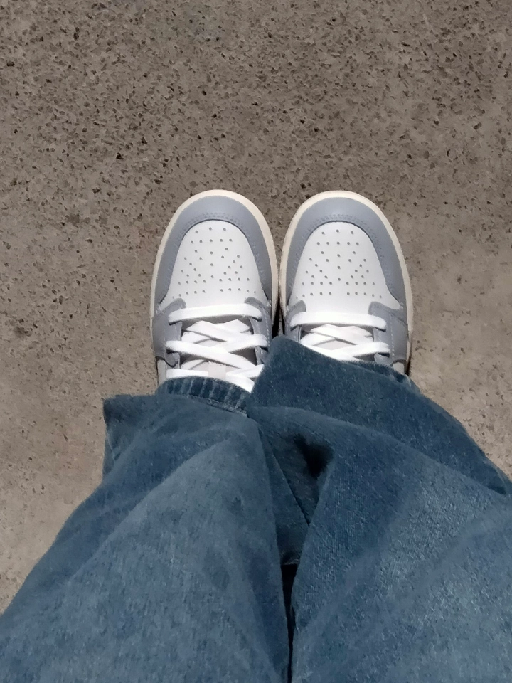 custom review-Jordan Air Jordan 1 Low SE Амортизация Износостойкий Низкий Топ Детские Баскетбольные Кроссовки Белый Синий