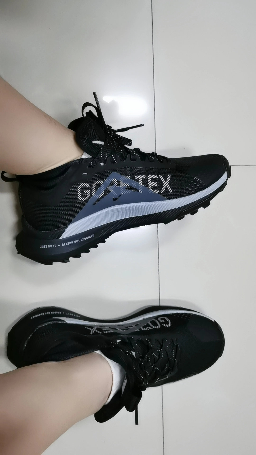 custom review-Nike React Pegasus Trail 4 Gore Tex Black Wolf Grey Women's