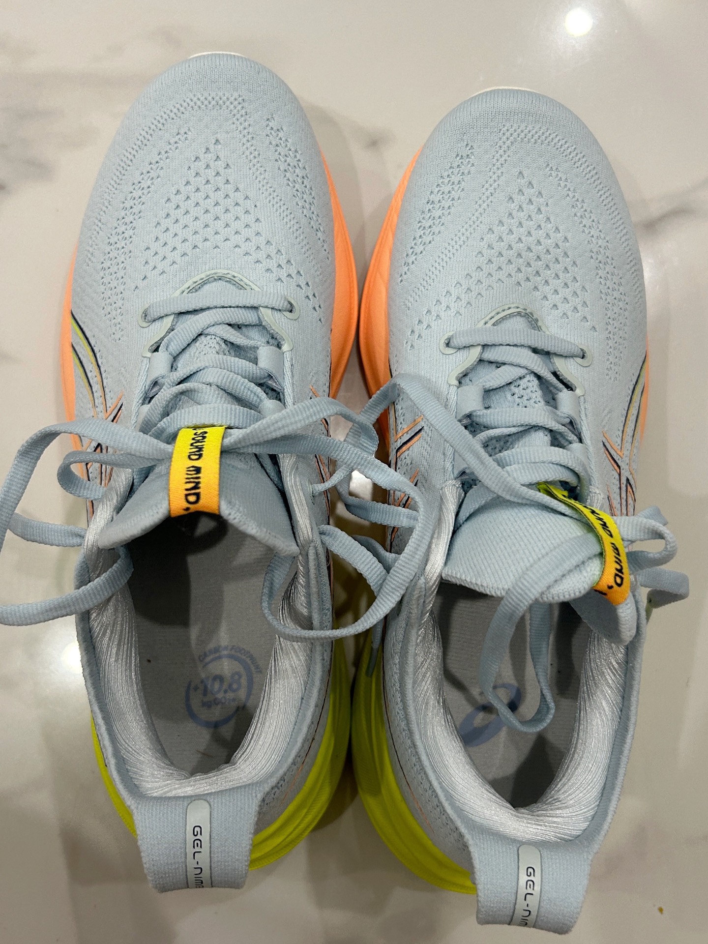 custom review-Asics Gel Nimbus 26 Амортизация Противоскользящие Низкий Топ Марафон Беговые Кроссовки Женские Серый Желтый