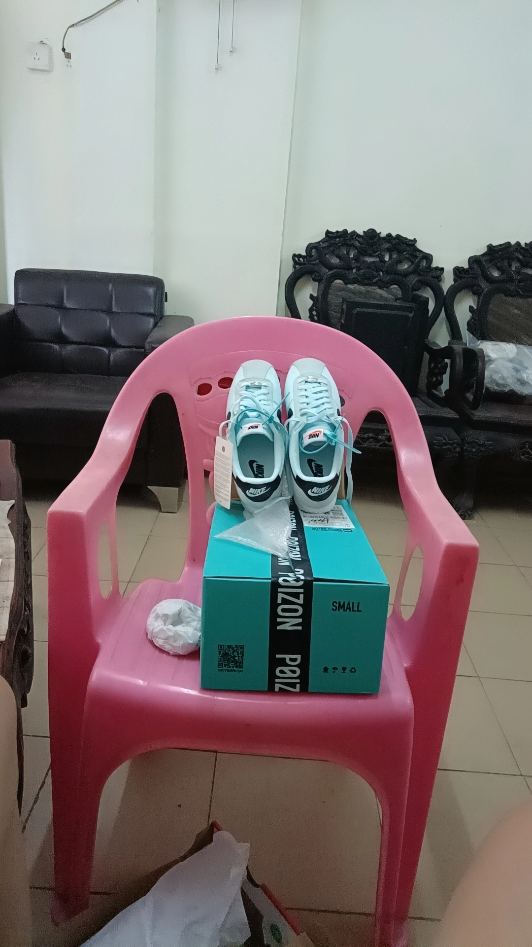 custom review-Nike Cortez Low Топ Повседневный Городской Коммутер Беговые кроссовки Женские Синий Черный