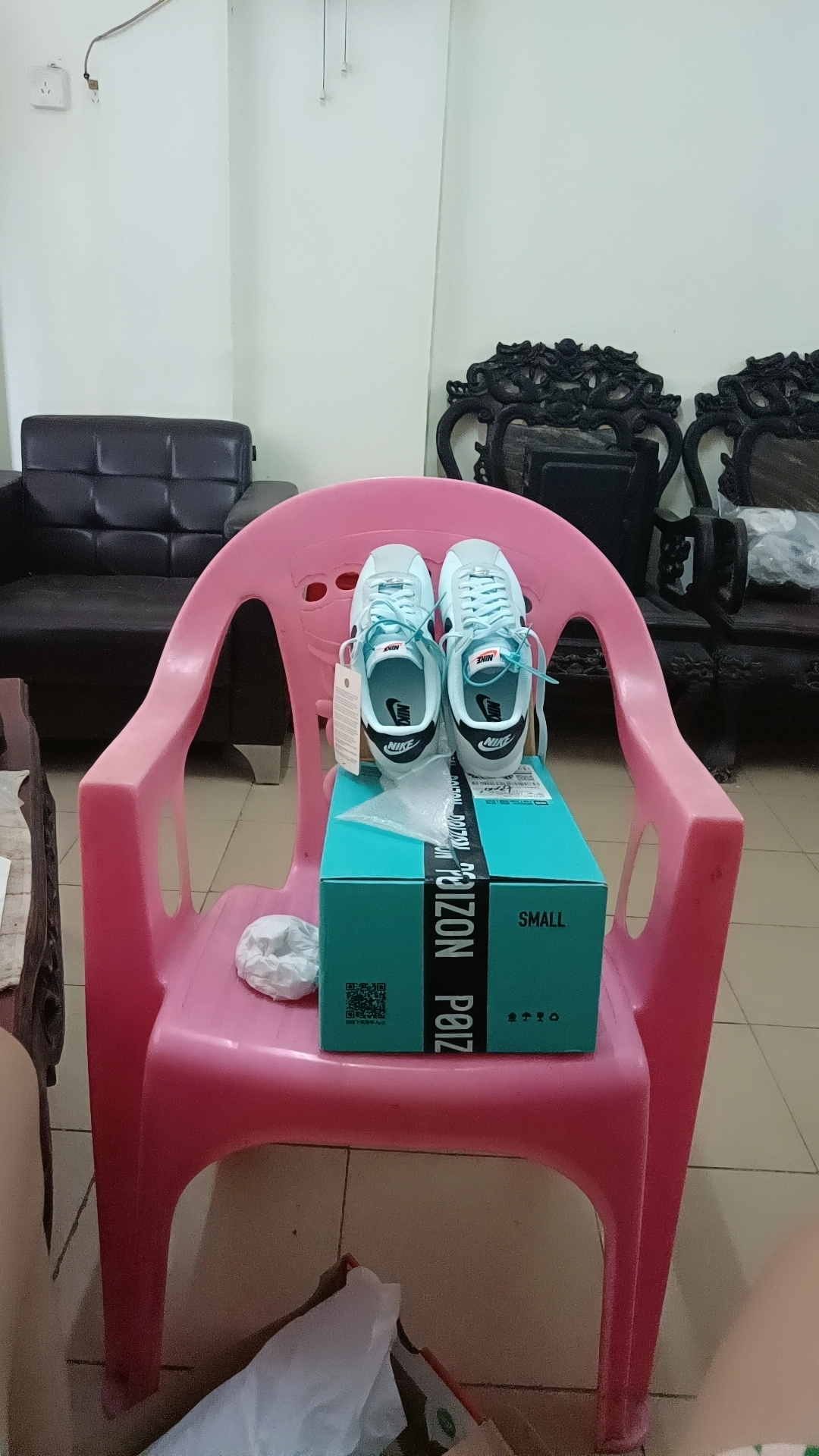 custom review-Nike Cortez Low Топ Повседневный Городской Коммутер Беговые кроссовки Женские Синий Черный