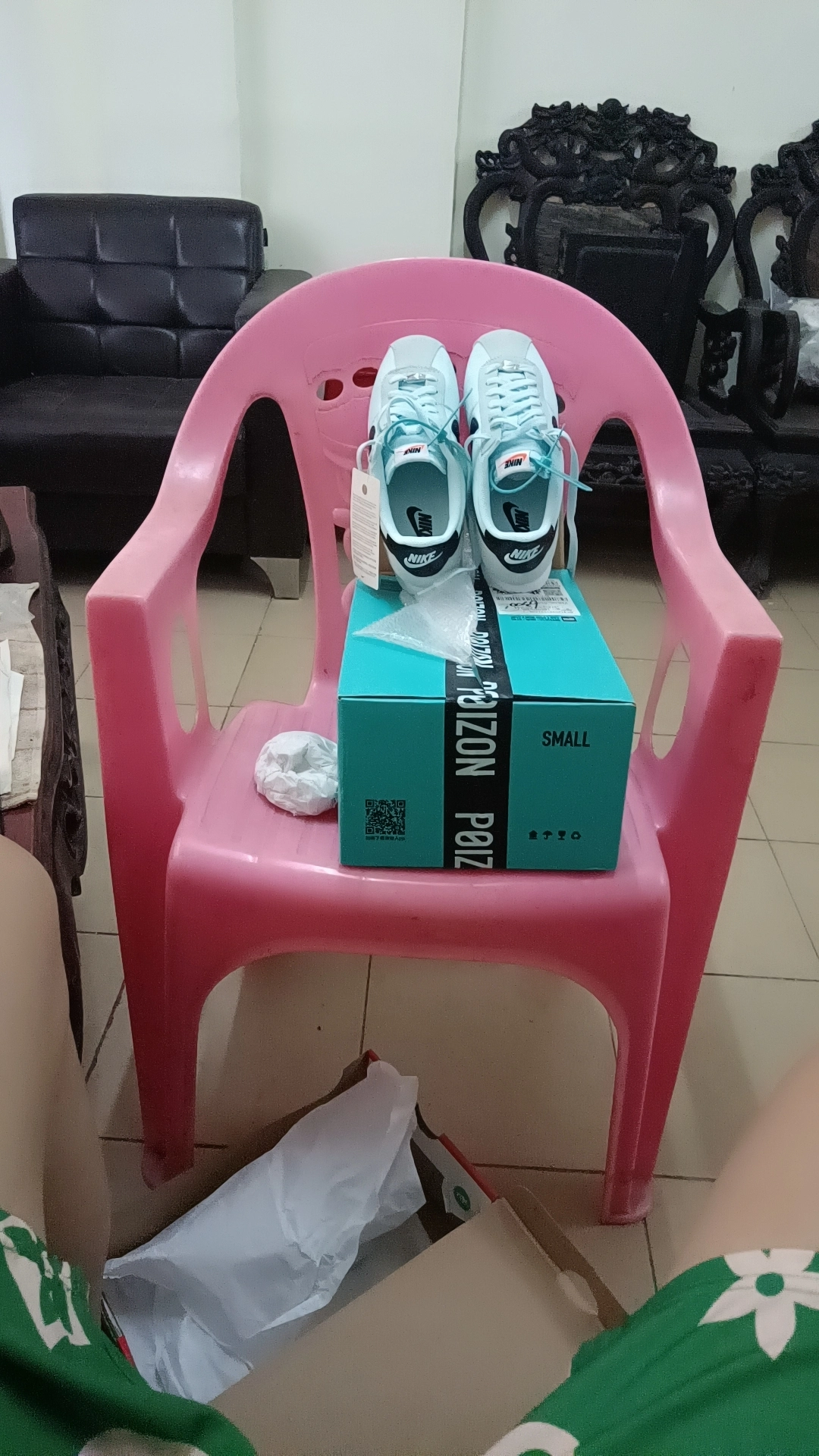 custom review-Nike Cortez Low Топ Повседневный Городской Коммутер Беговые кроссовки Женские Синий Черный