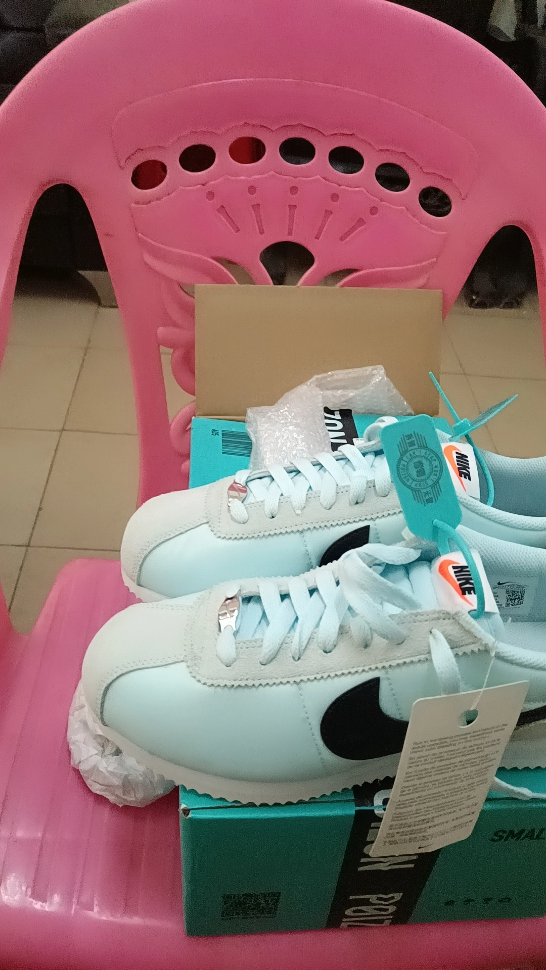 custom review-Nike Cortez Low Топ Повседневный Городской Коммутер Беговые кроссовки Женские Синий Черный