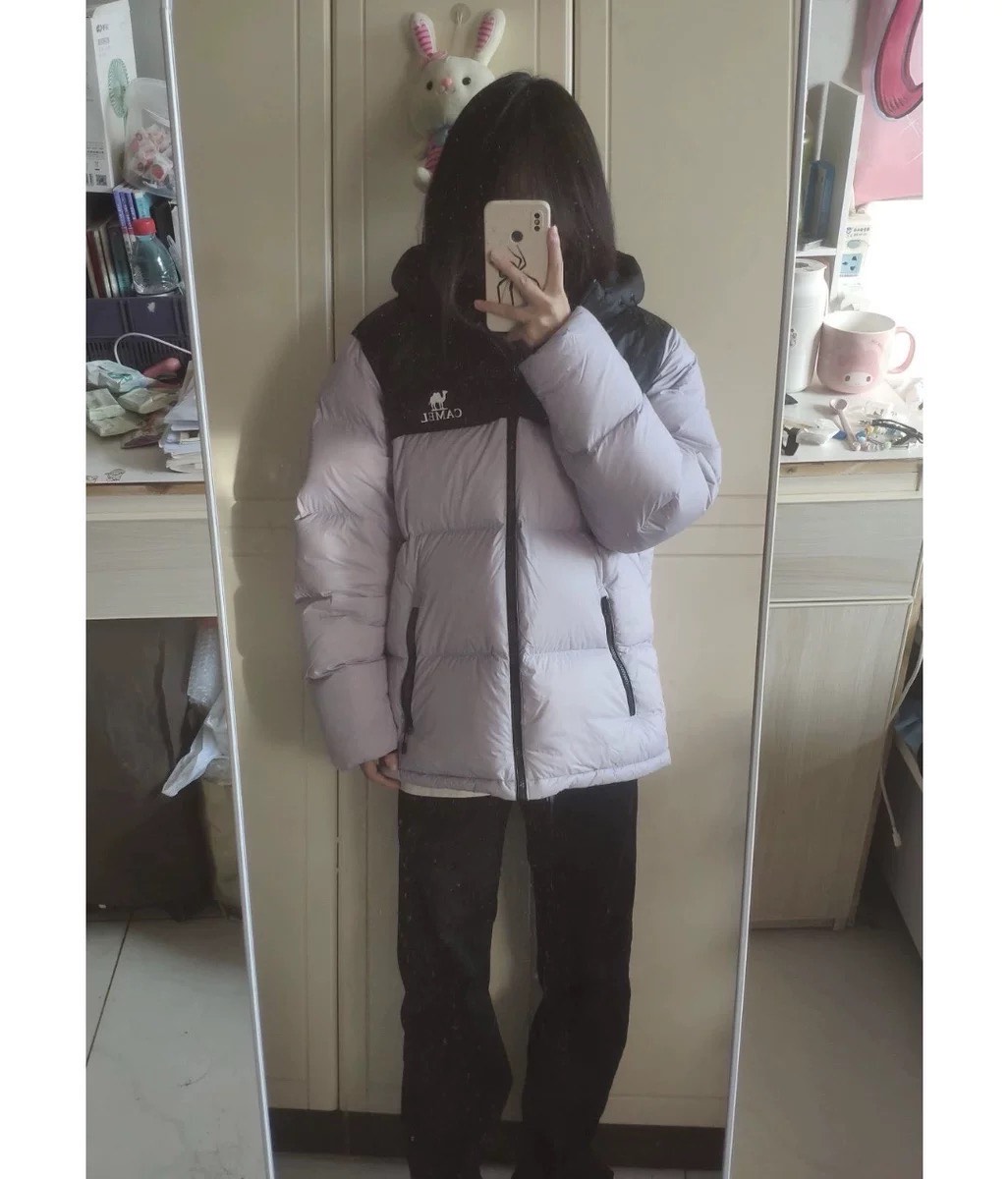 custom review-CAMEL Антистатический Многоцветный Термический Холодостойкий Ветрозащитный С капюшоном Пуховая куртка с анти-пиллингом Пух Унисекс