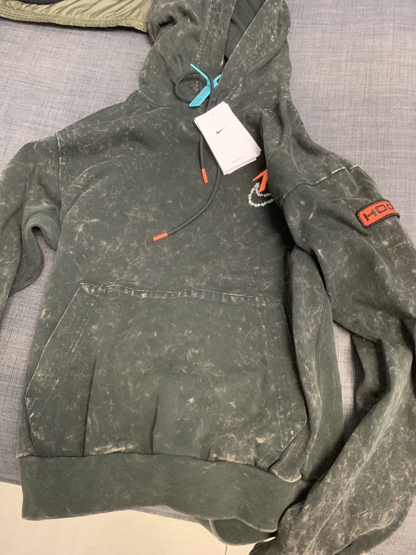 custom review-Nike Серый Мужской Свитшот