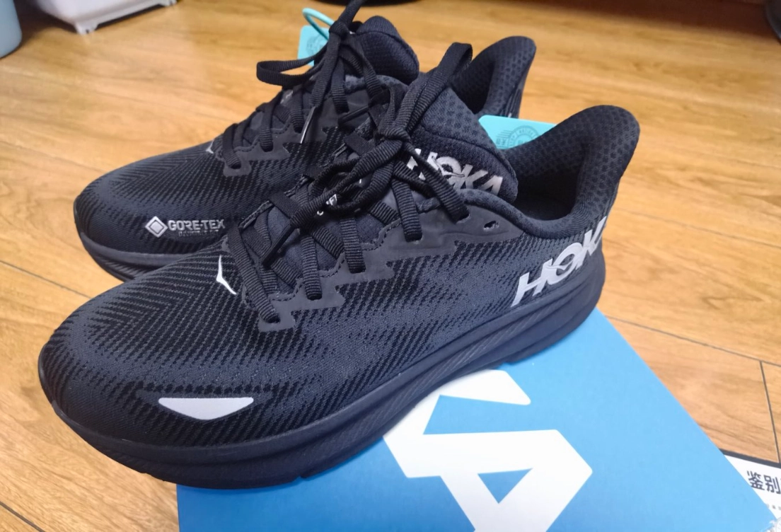 custom review-HOKA ONE ONE Clifton 9 Износостойкий и Водонепроницаемый Низкий Топ Беговые кроссовки Мужской Черный