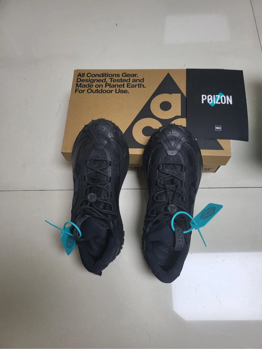 custom review-Nike ACG Mountain Fly 2 Дышащая Поддержка Сцепление Низкий Топ Уличная Обувь Унисекс Черный