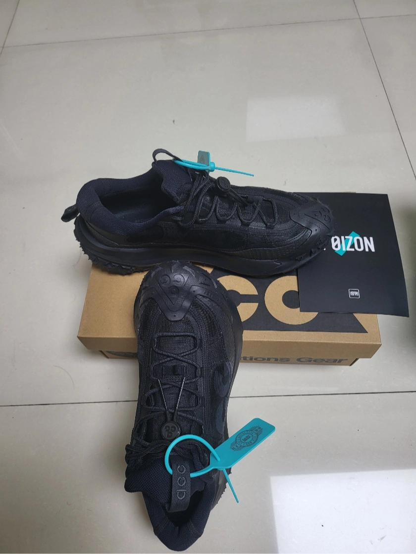 custom review-Nike ACG Mountain Fly 2 Дышащая Поддержка Сцепление Низкий Топ Уличная Обувь Унисекс Черный