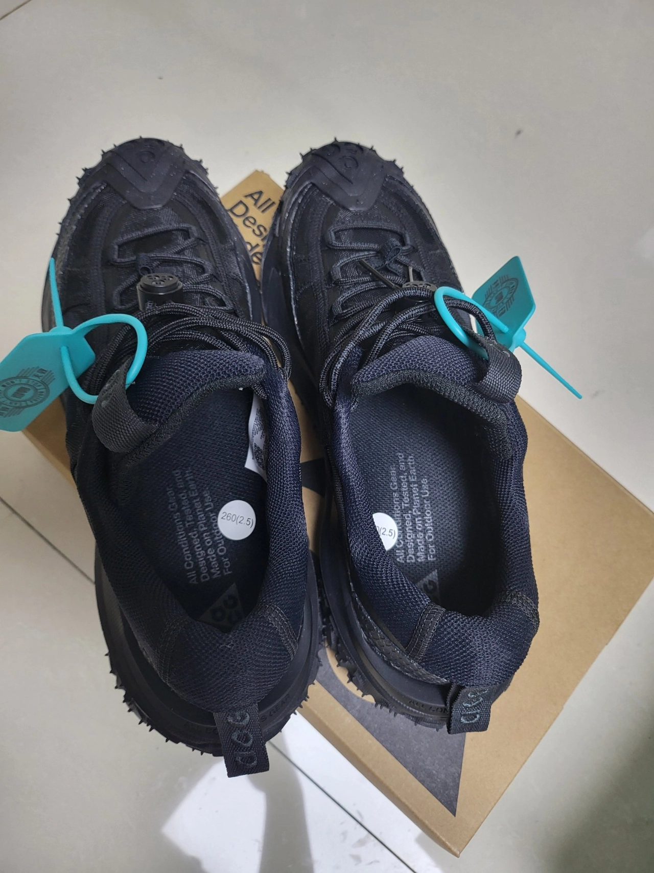 custom review-Nike ACG Mountain Fly 2 Дышащая Поддержка Сцепление Низкий Топ Уличная Обувь Унисекс Черный