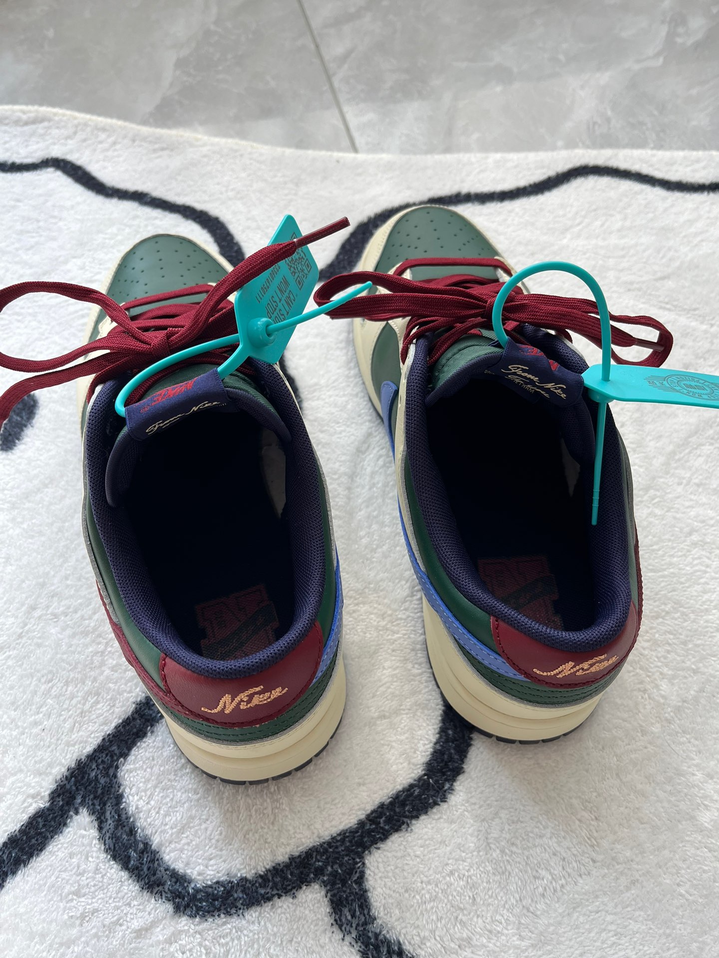 custom review-Nike Dunk 'From Nike To YOU' Легкий Low Топ Скейтборд Кроссовки Мужские Зеленые