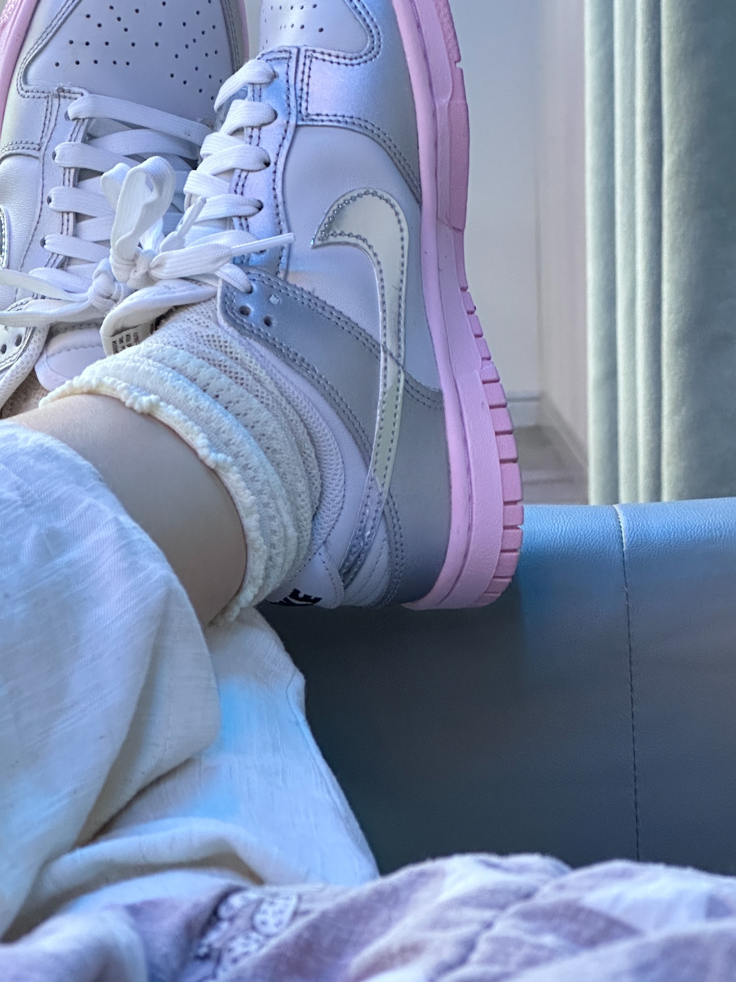 custom review-Nike Dunk Low Топ Скейтборд Кроссовки Женские Серебряные