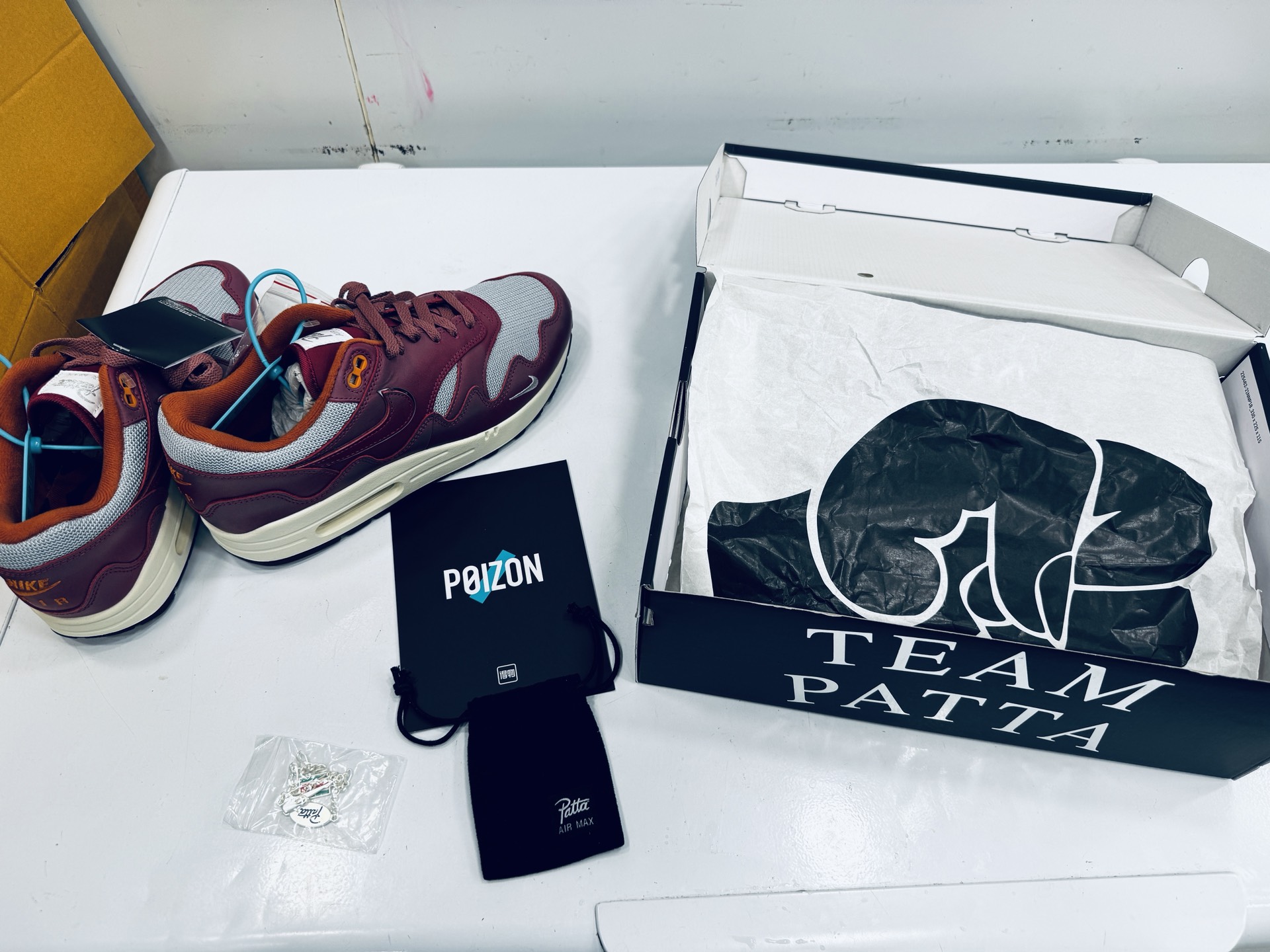 custom review-Patta x Nike Air Max 1 Амортизация и Дышащий Низкий Топ Повседневные Беговые Кроссовки Унисекс Красный