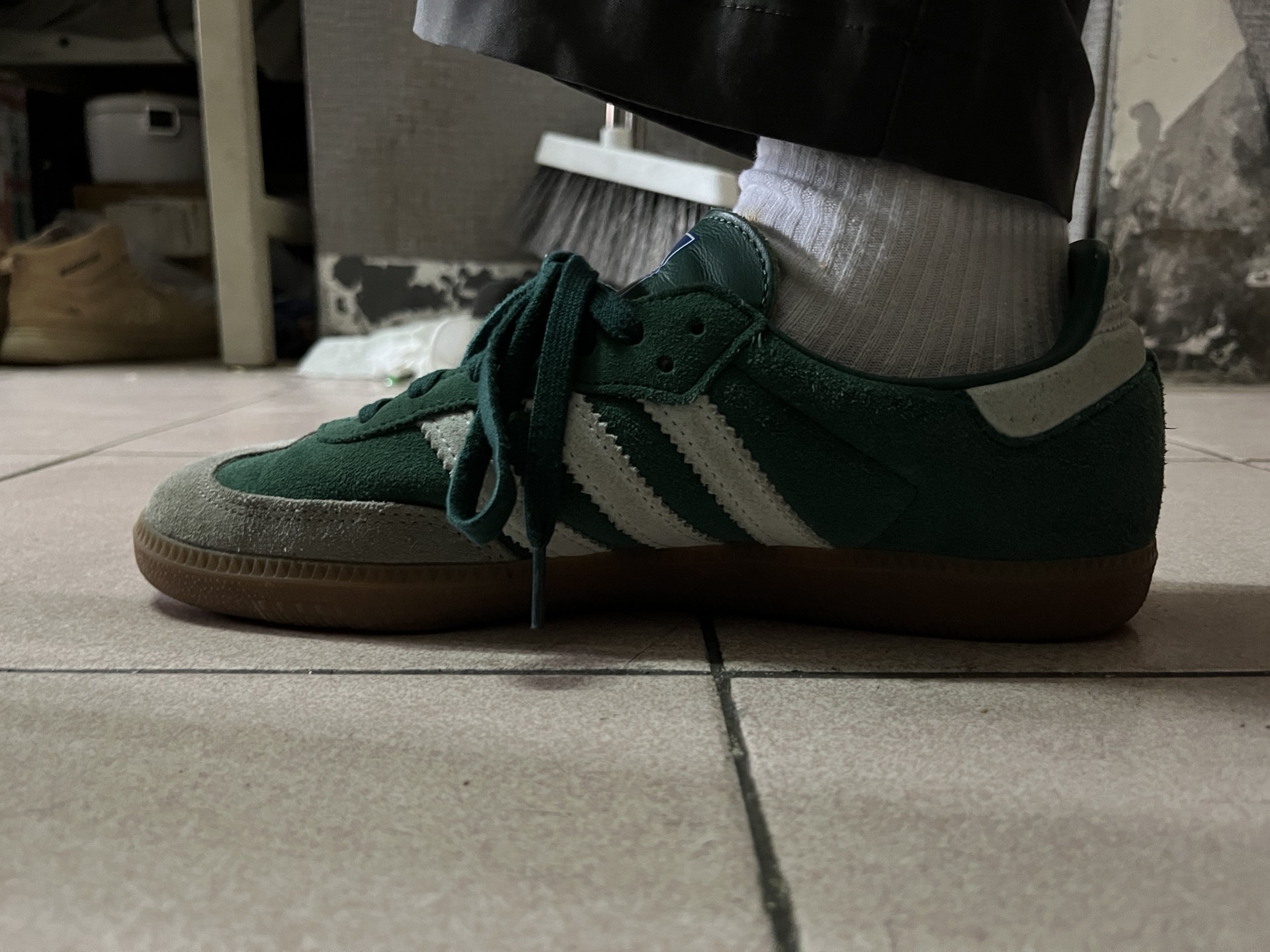 custom review-Adidas Originals Samba Износостойкий и Легкий Низкий Топ Кроссовки для скейтбординга Унисекс Зеленый