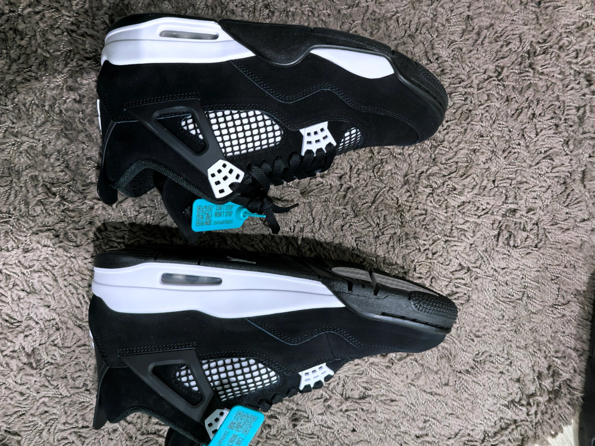 custom review-Air Jordan 4 Retro 'White Thunder'