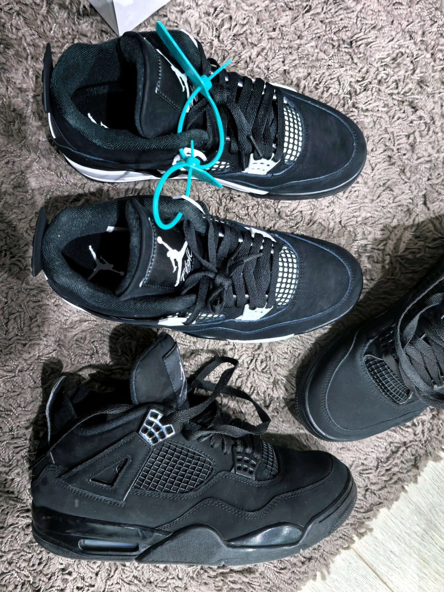 custom review-Air Jordan 4 Retro 'White Thunder'