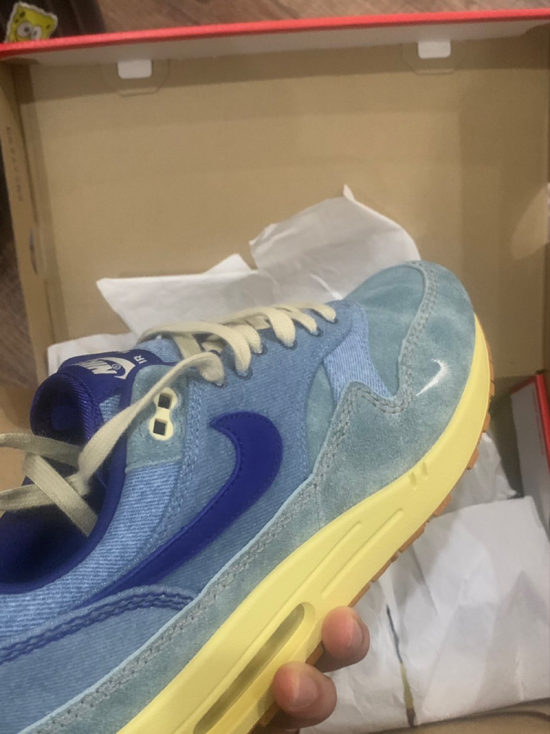 custom review-Nike Air Max 1 Low Топ Повседневные Беговые Кроссовки Унисекс Синий