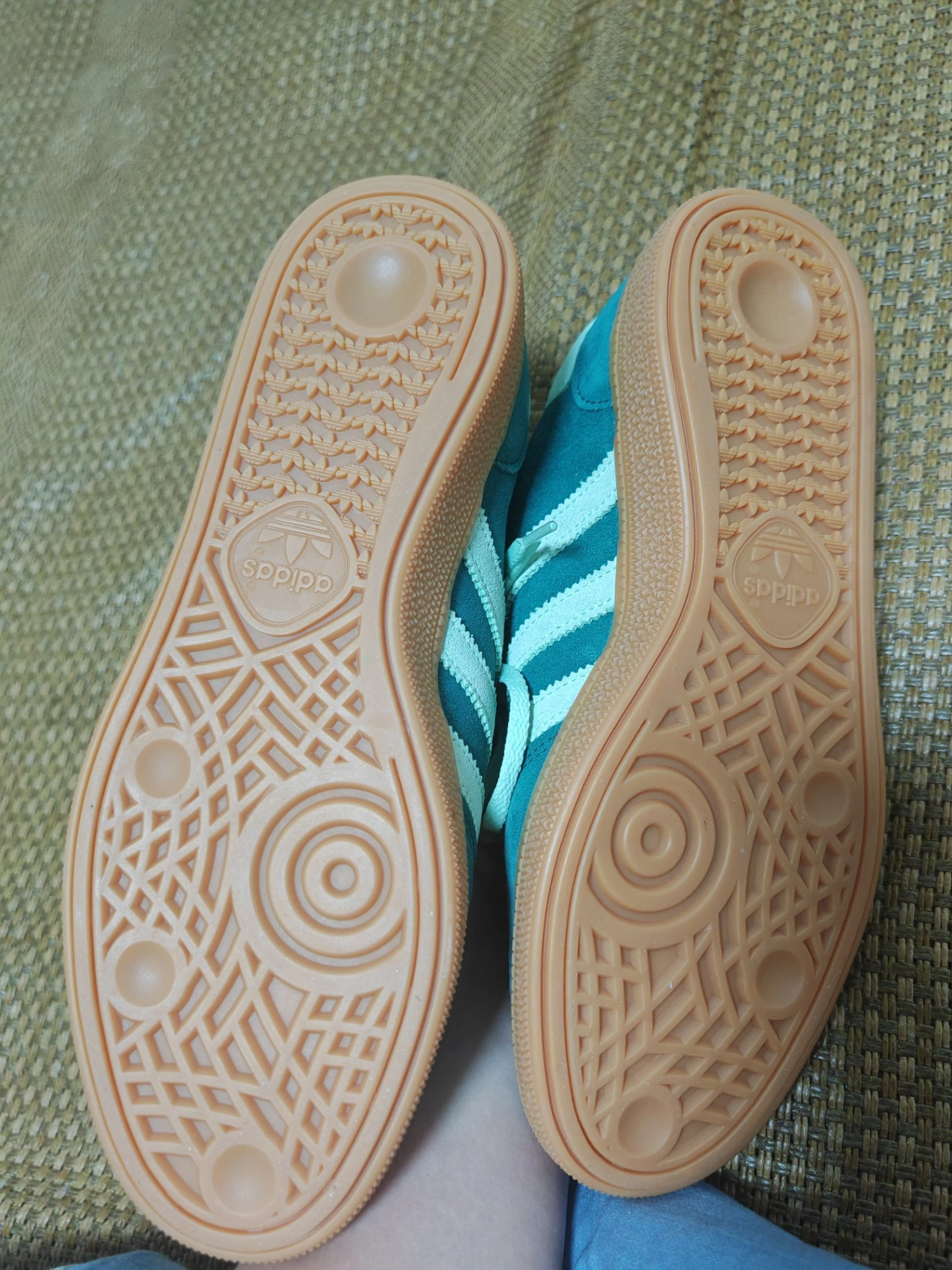 custom review-Adidas Originals HANDBALL SPEZIAL Устойчивые к истиранию Низкие Кроссовки для скейтбординга Женские Зеленые