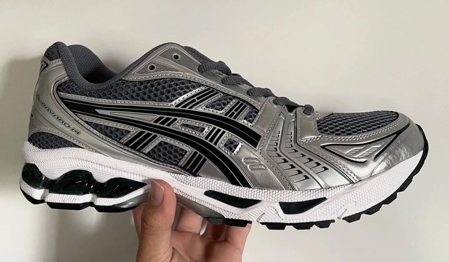custom review-ASICS Gel Kayano 14 противоскользящий низкий топ повседневная беговая обувь унисекс серебристо-серый