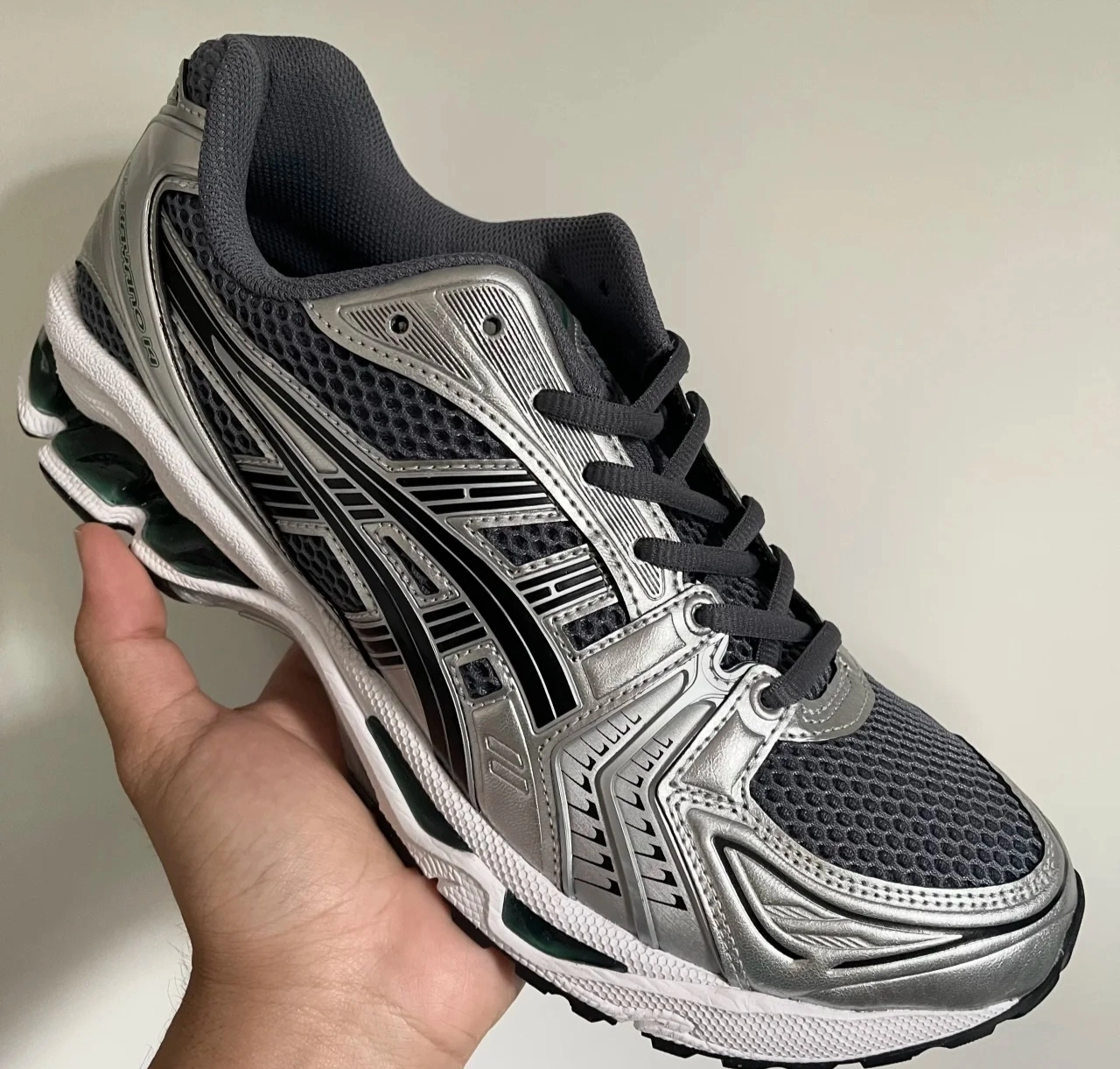 custom review-ASICS Gel Kayano 14 противоскользящий низкий топ повседневная беговая обувь унисекс серебристо-серый