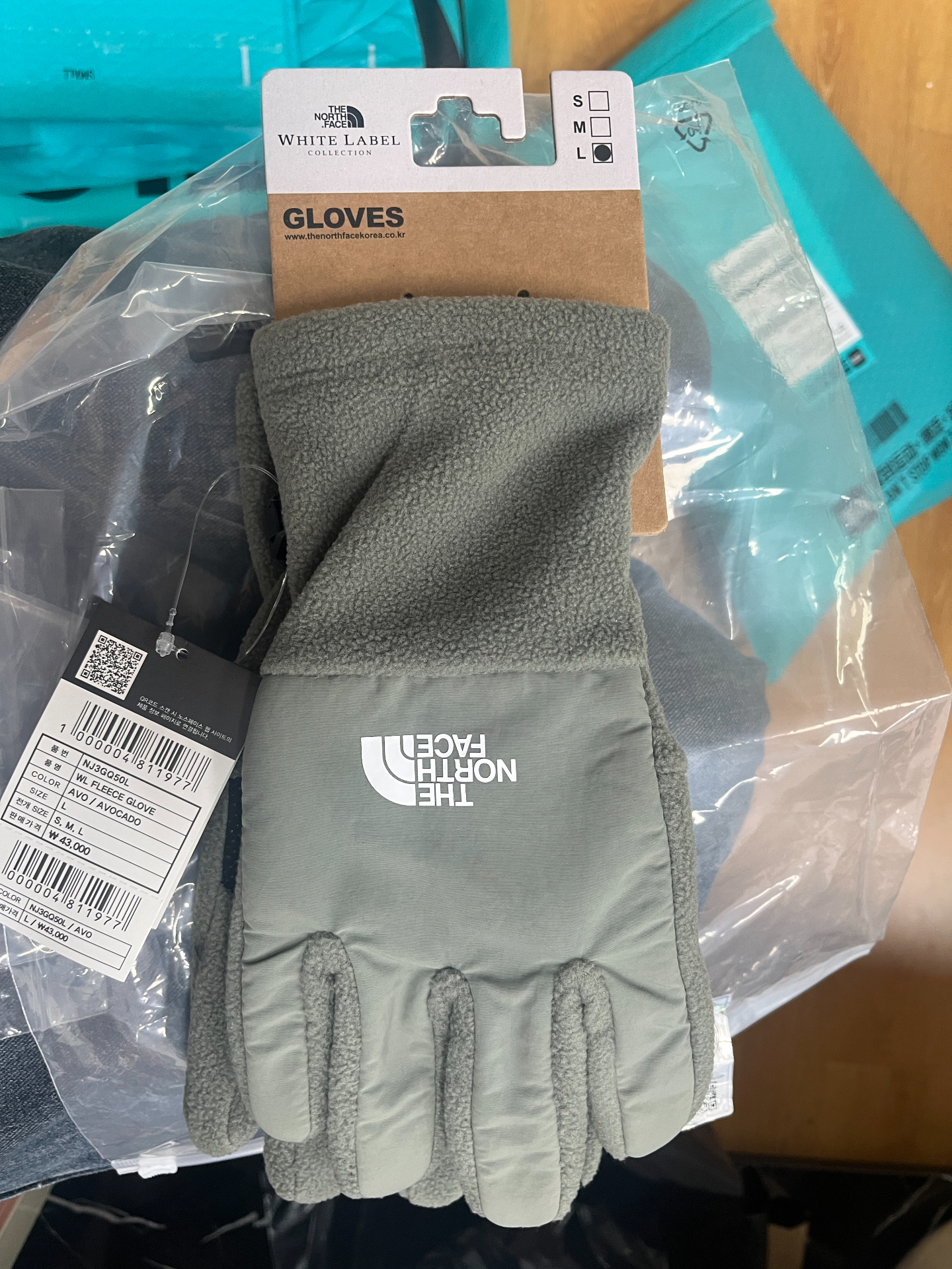 custom review-THE NORTH FACE Шерсть Полиэстер Нейлон Вязаные перчатки Унисекс Авокадо