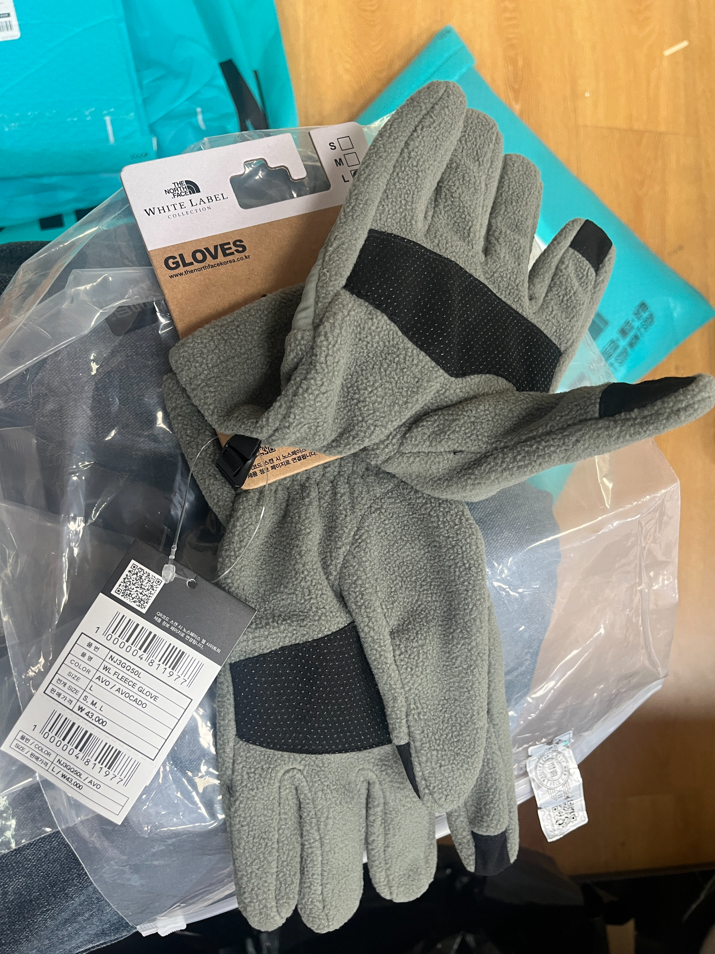 custom review-THE NORTH FACE Шерсть Полиэстер Нейлон Вязаные перчатки Унисекс Авокадо