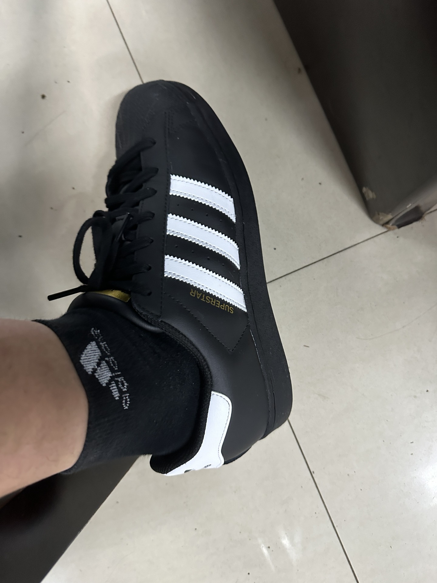 custom review-Adidas Originals Superstar Core Black Cloud White Gold
