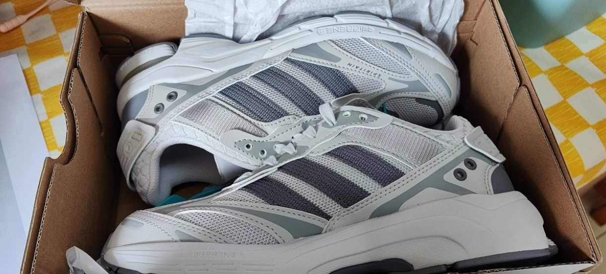 custom review-Adidas Spiritain 2000 Амортизация Износостойкий Низкий Топ Повседневный Городской Коммутирующий Беговые кроссовки Унисекс Серый Белый