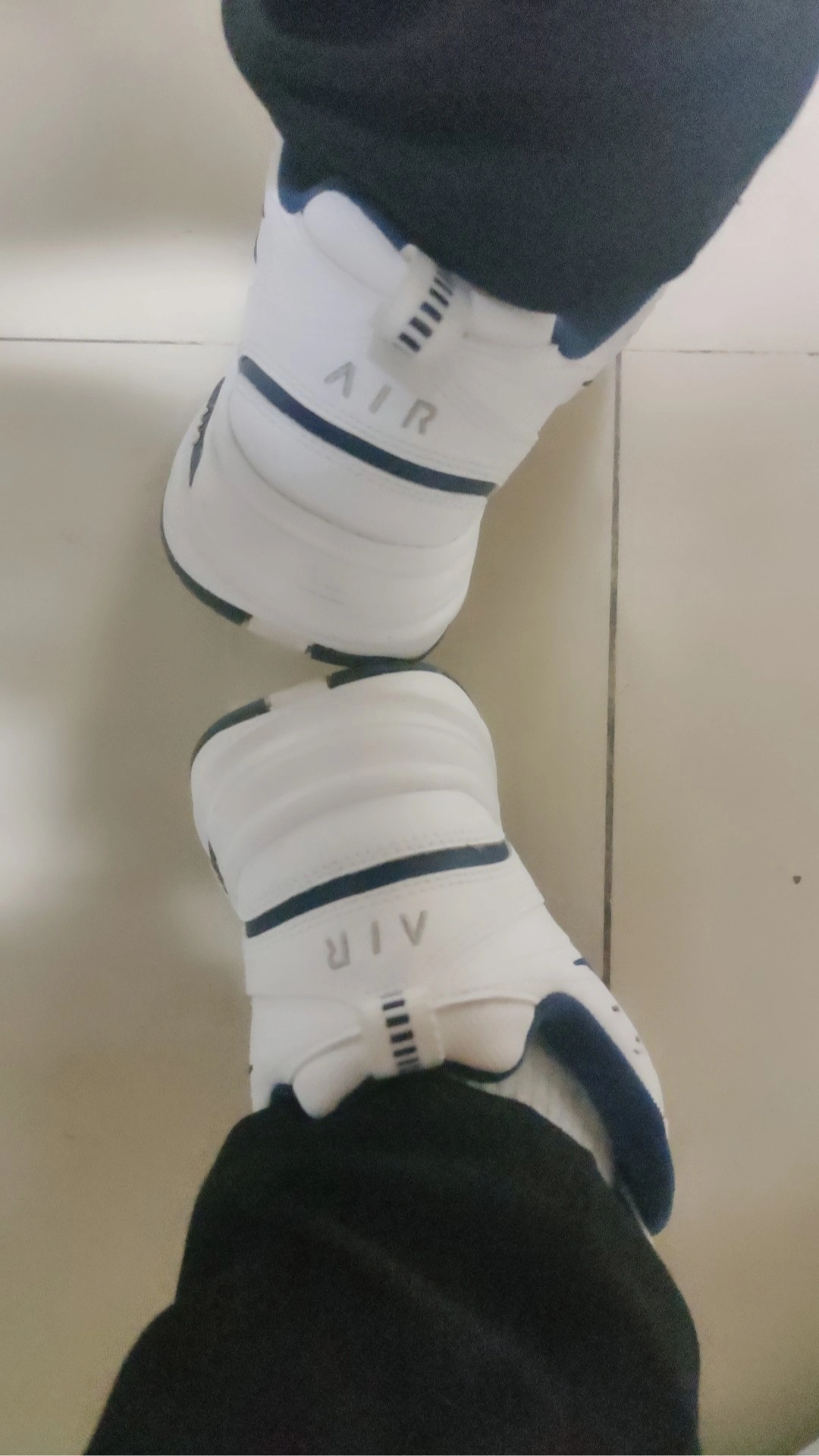 custom review-Nike Air Monarch Iv White Navy