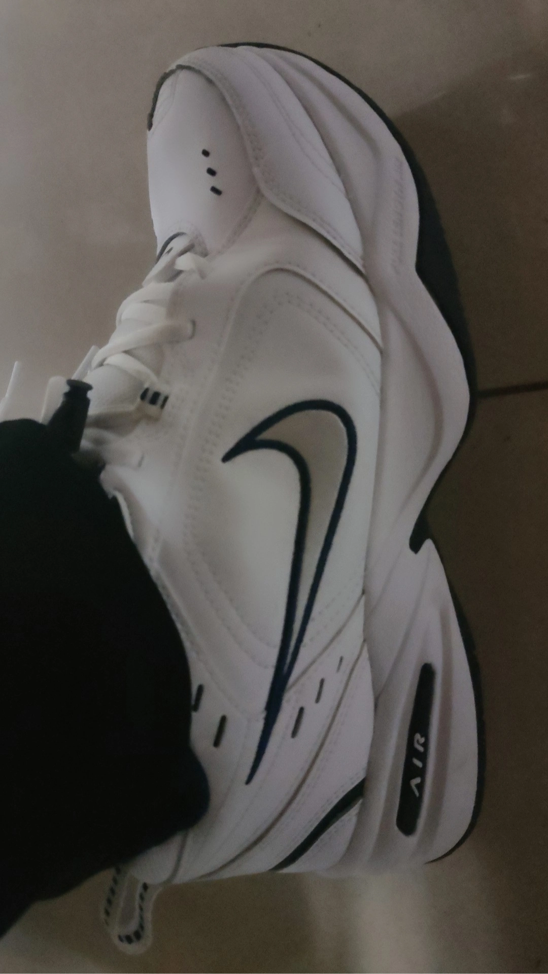 custom review-Nike Air Monarch Iv White Navy
