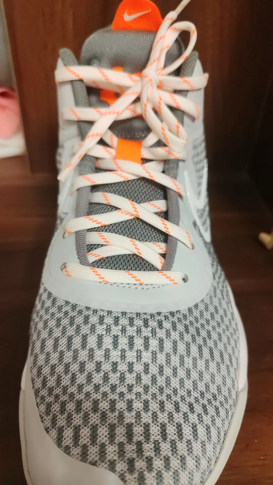 custom review-Nike KD Trey 5 IX MID Топ Баскетбольные кроссовки Унисекс Белый Серый Азиатская версия