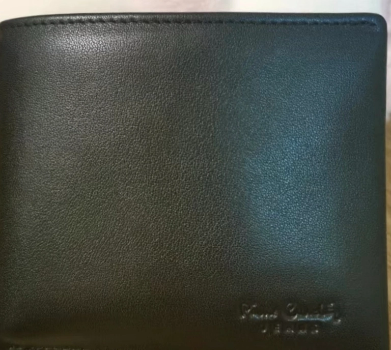 custom review-PIERRE CARDIN Кошелек из коровьей кожи стандартный (стандартный) мужской черный
