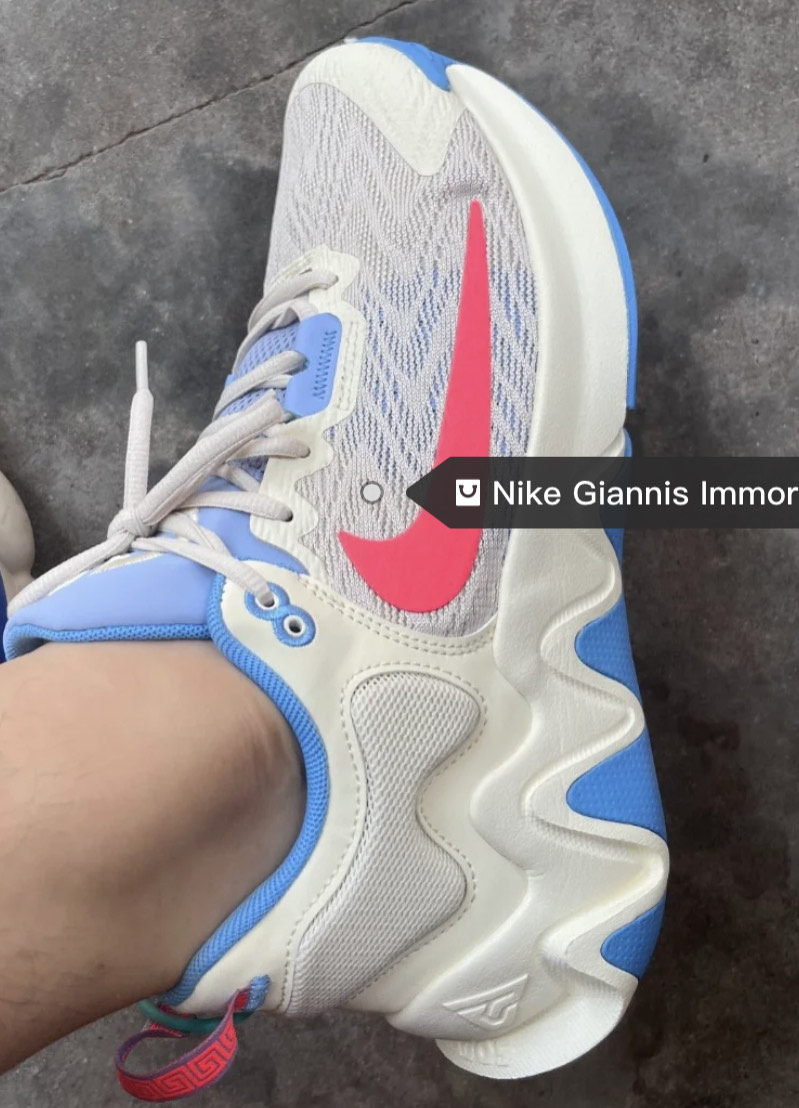 custom review-Nike Giannis Immortality 2 Zoom Freak 2 EP Низкий Топ Баскетбольные Кроссовки Мужские Белый Синий