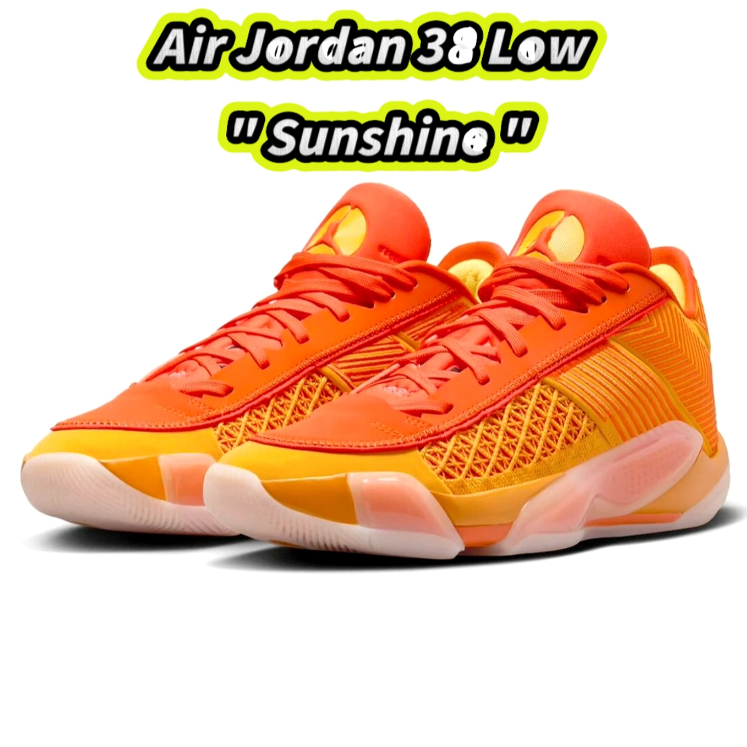 这橙色的air jordan 38 low 实在太帅了