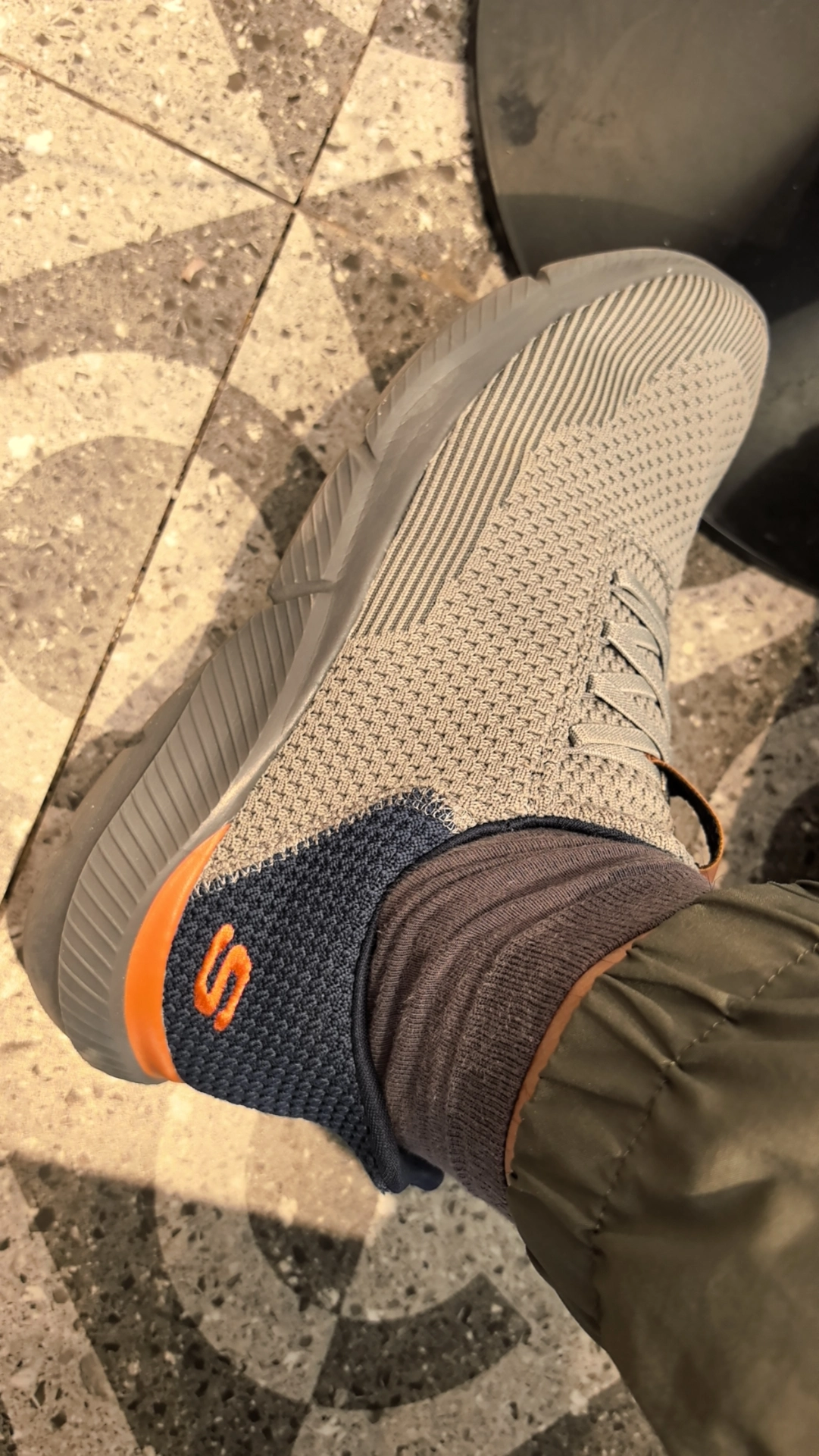 custom review-Skechers Ingram Low Top Беговые кроссовки Мужские Серый Синий