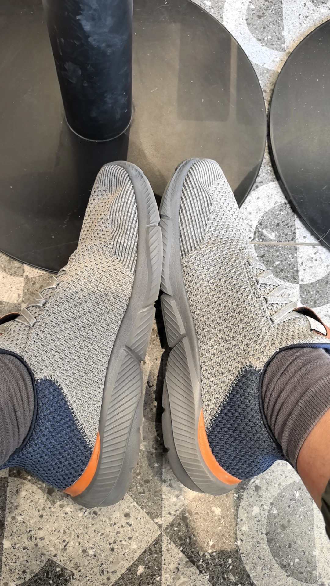 custom review-Skechers Ingram Low Top Беговые кроссовки Мужские Серый Синий