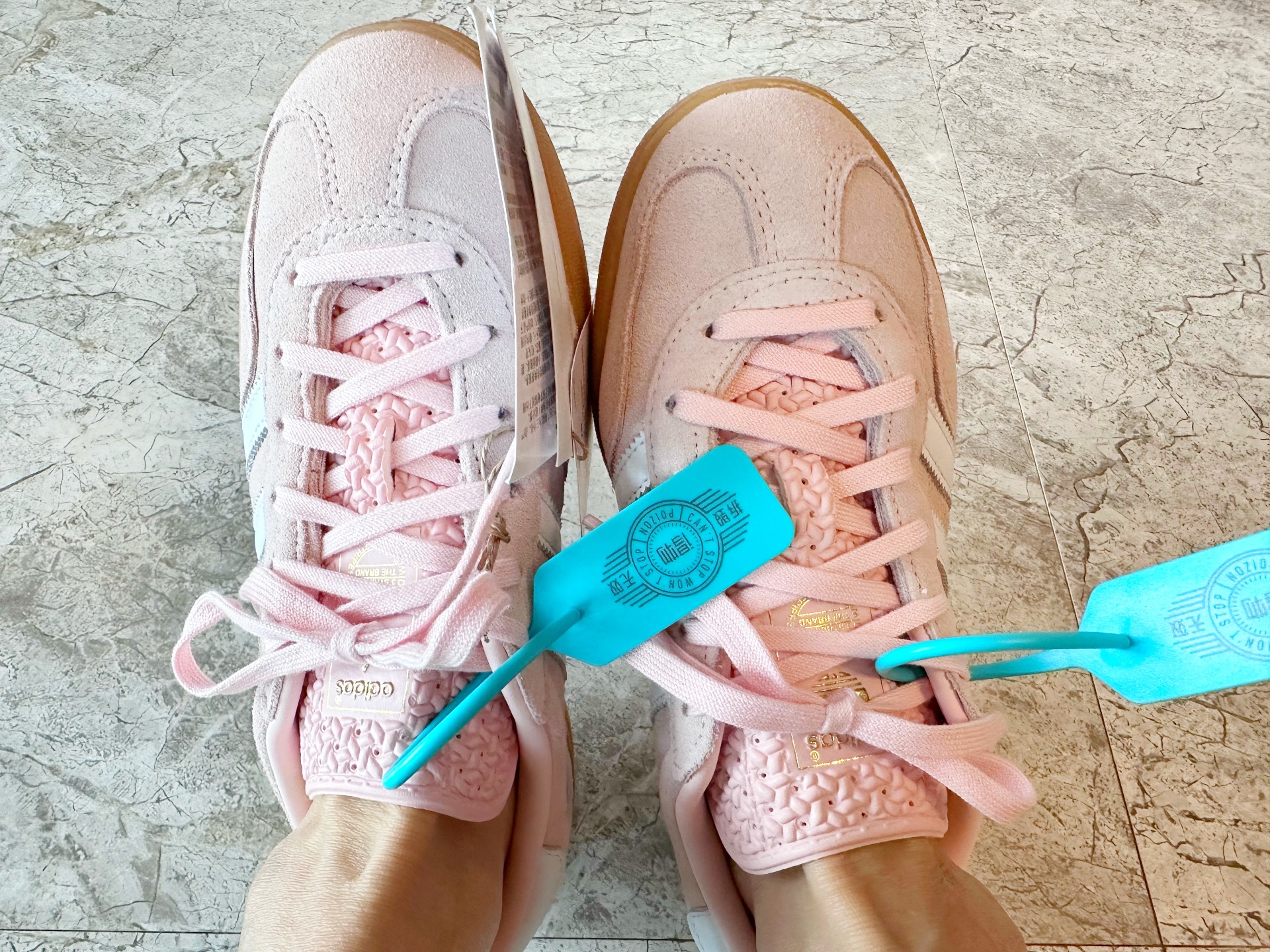 custom review-Adidas Gazelle Indoor Sandy Pink Women's