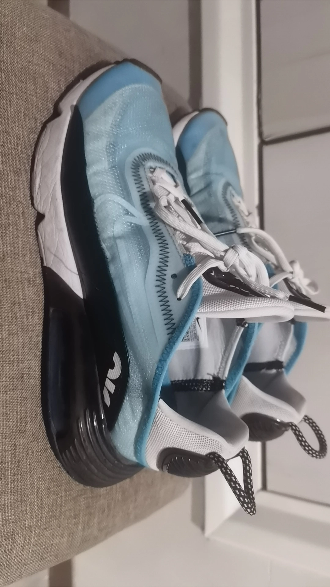 custom review-Nike Air Max 2090 Low Топ Повседневные Беговые Кроссовки Мужские Белые Синие