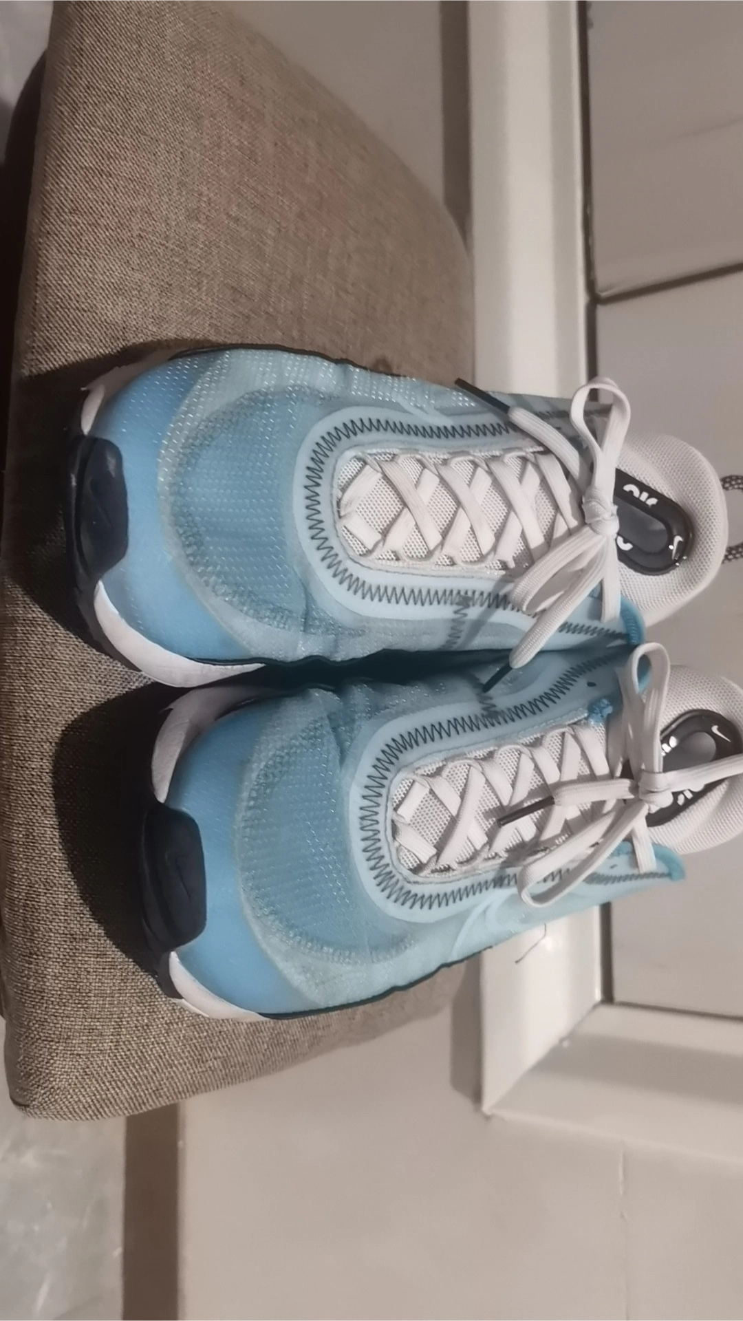 custom review-Nike Air Max 2090 Low Топ Повседневные Беговые Кроссовки Мужские Белые Синие