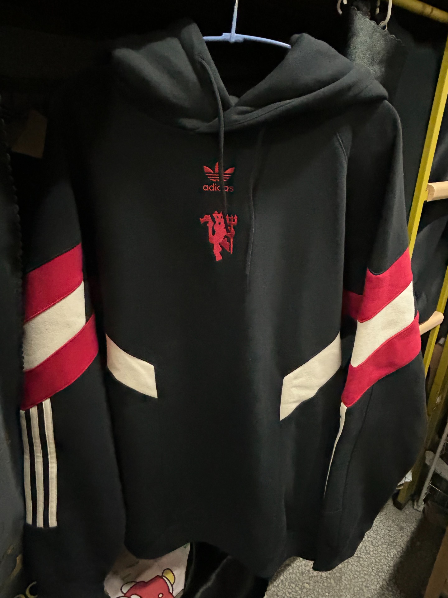 custom review-Adidas Originals Manchester Football UNITED Толстовка Мужская Черная