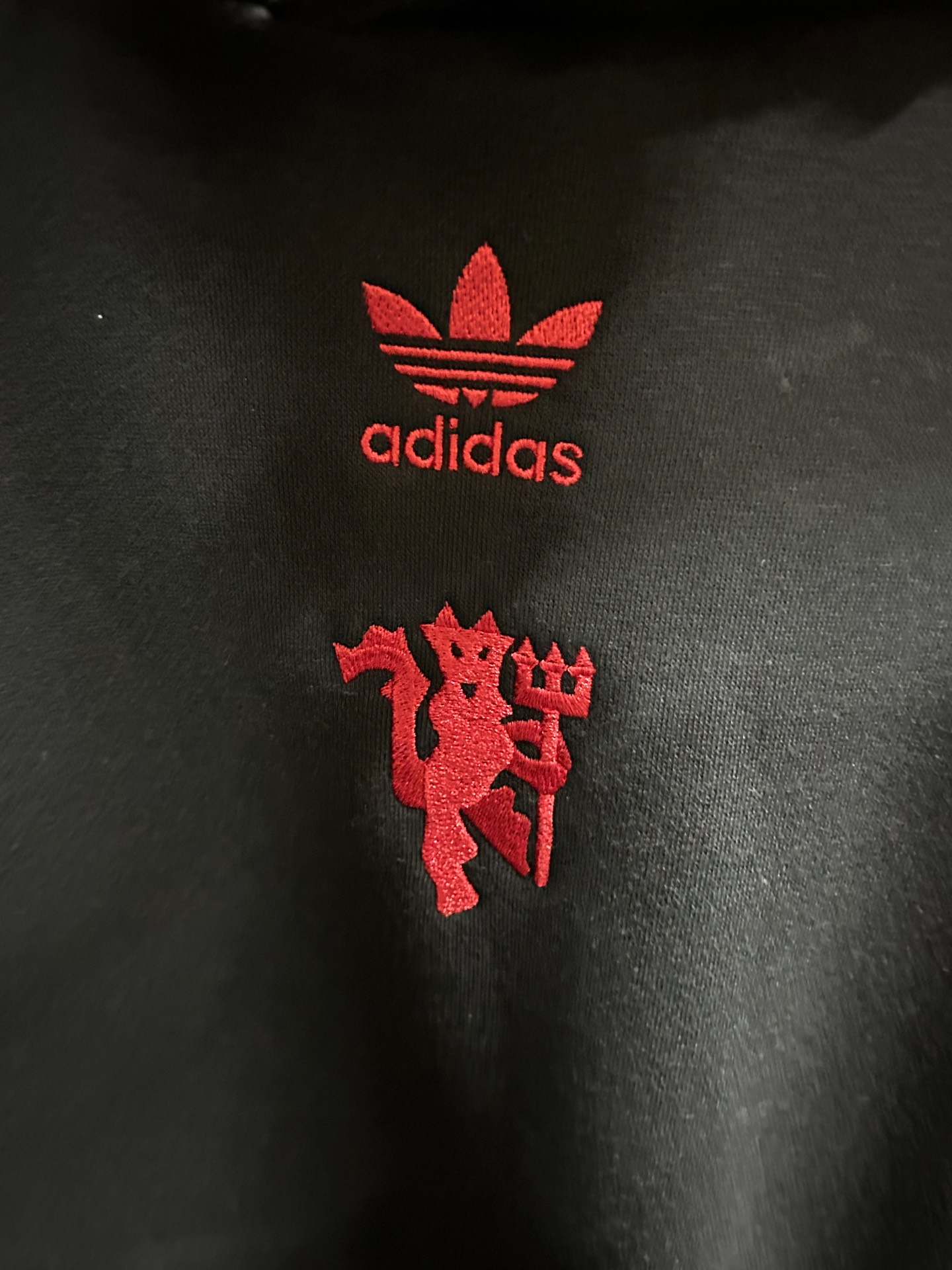 custom review-Adidas Originals Manchester Football UNITED Толстовка Мужская Черная