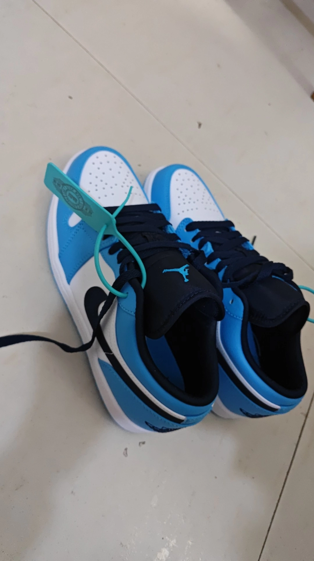 custom review-Jordan Air Jordan 1 Low 'UNC' Low Топ Винтажные баскетбольные кроссовки Мужской Каролина Синий