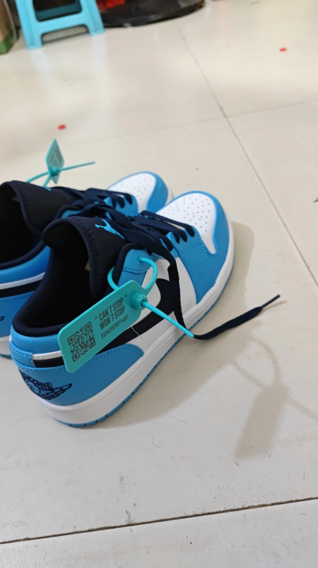 custom review-Jordan Air Jordan 1 Low 'UNC' Low Топ Винтажные баскетбольные кроссовки Мужской Каролина Синий