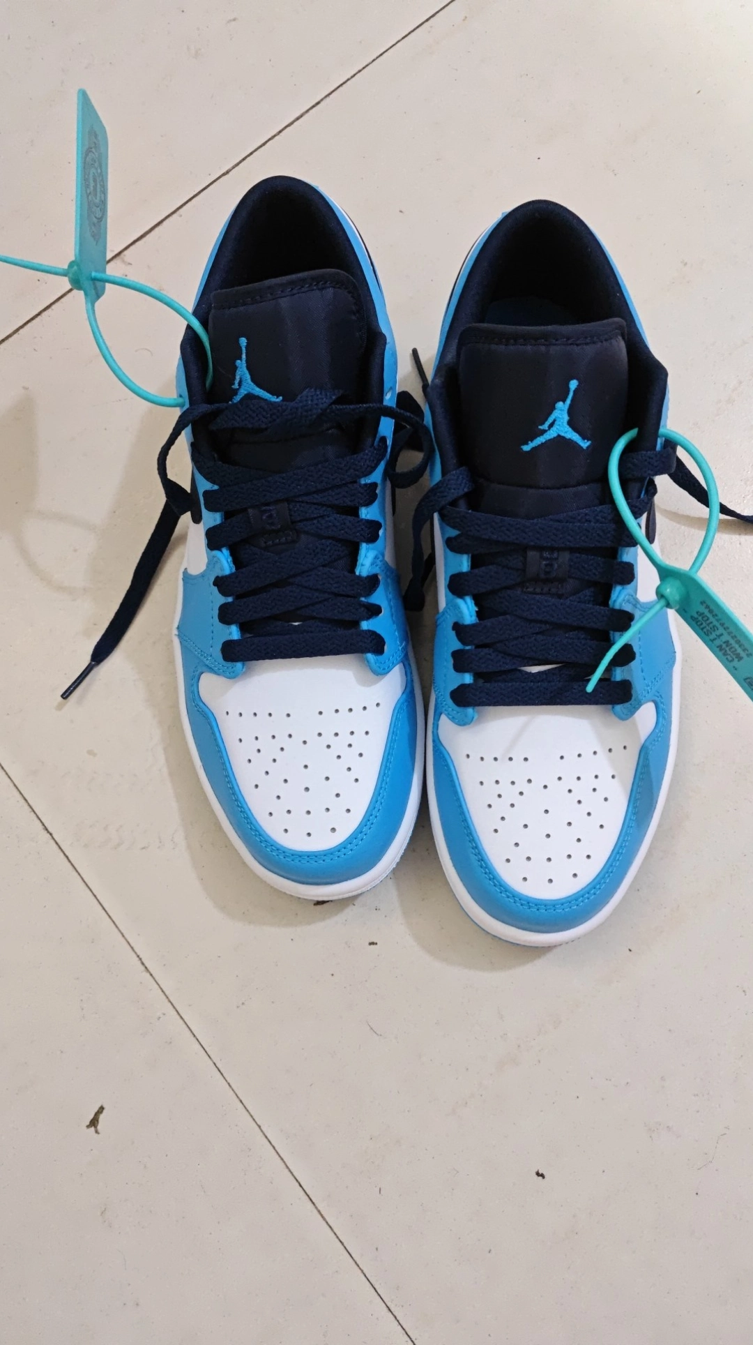 custom review-Jordan Air Jordan 1 Low 'UNC' Low Топ Винтажные баскетбольные кроссовки Мужской Каролина Синий