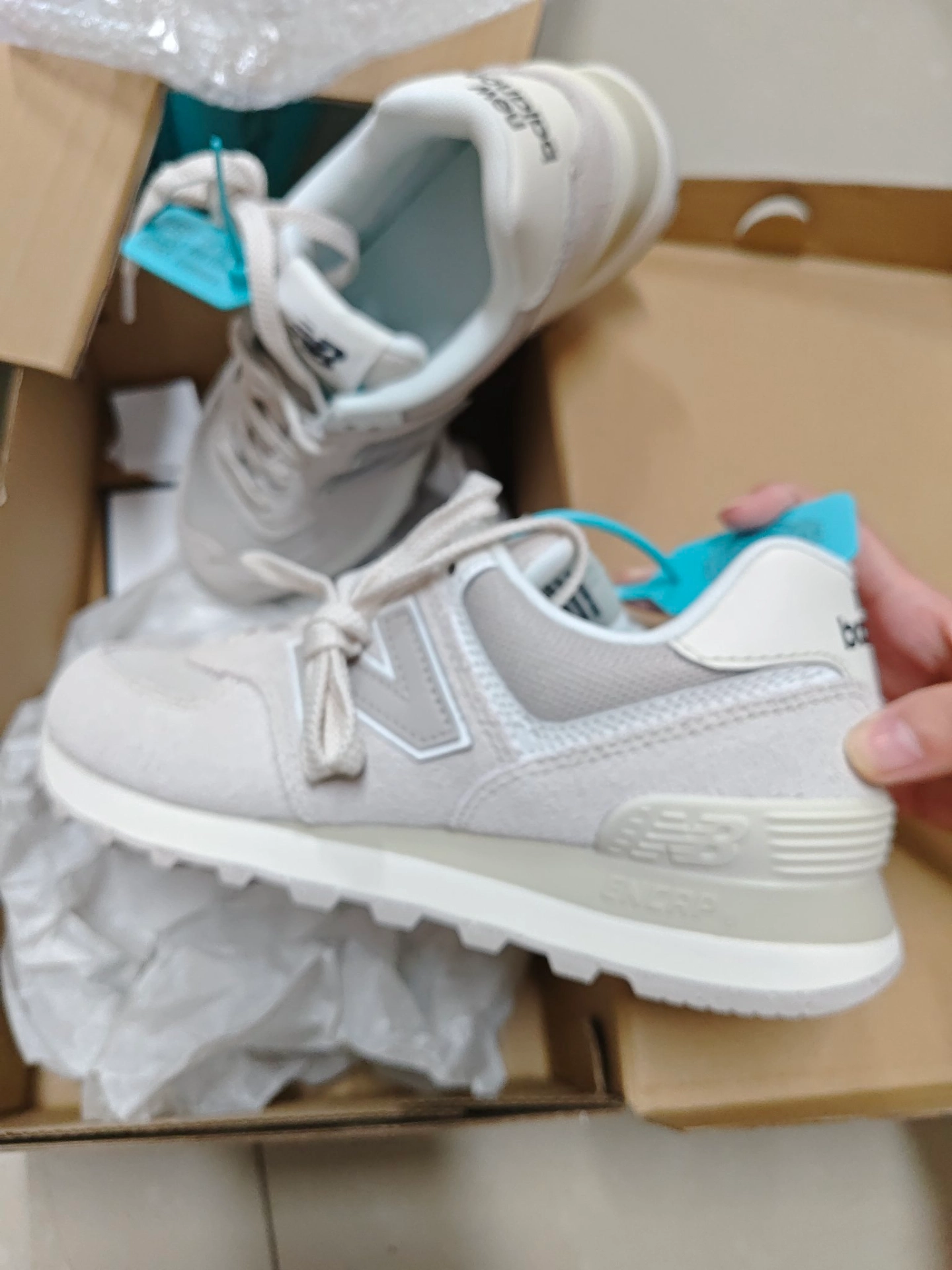 custom review-New Balance NB 574 Амортизация Противоскользящий Устойчивый к истиранию Дышащий Низкий Топ