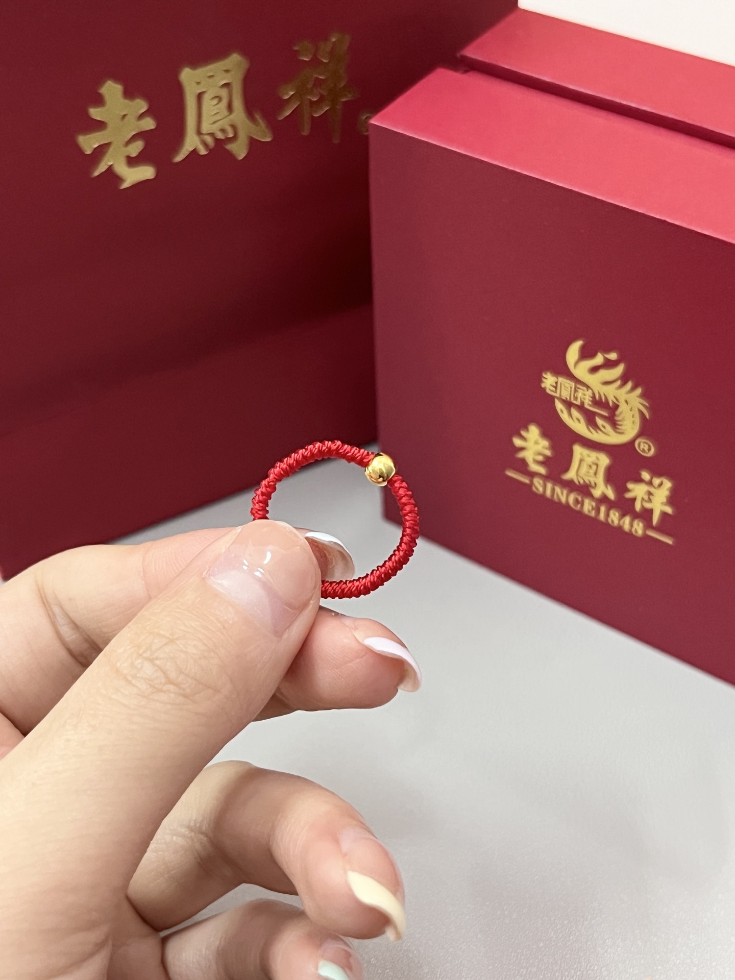 谁懂 编织绳小金珠戒指太好看了!