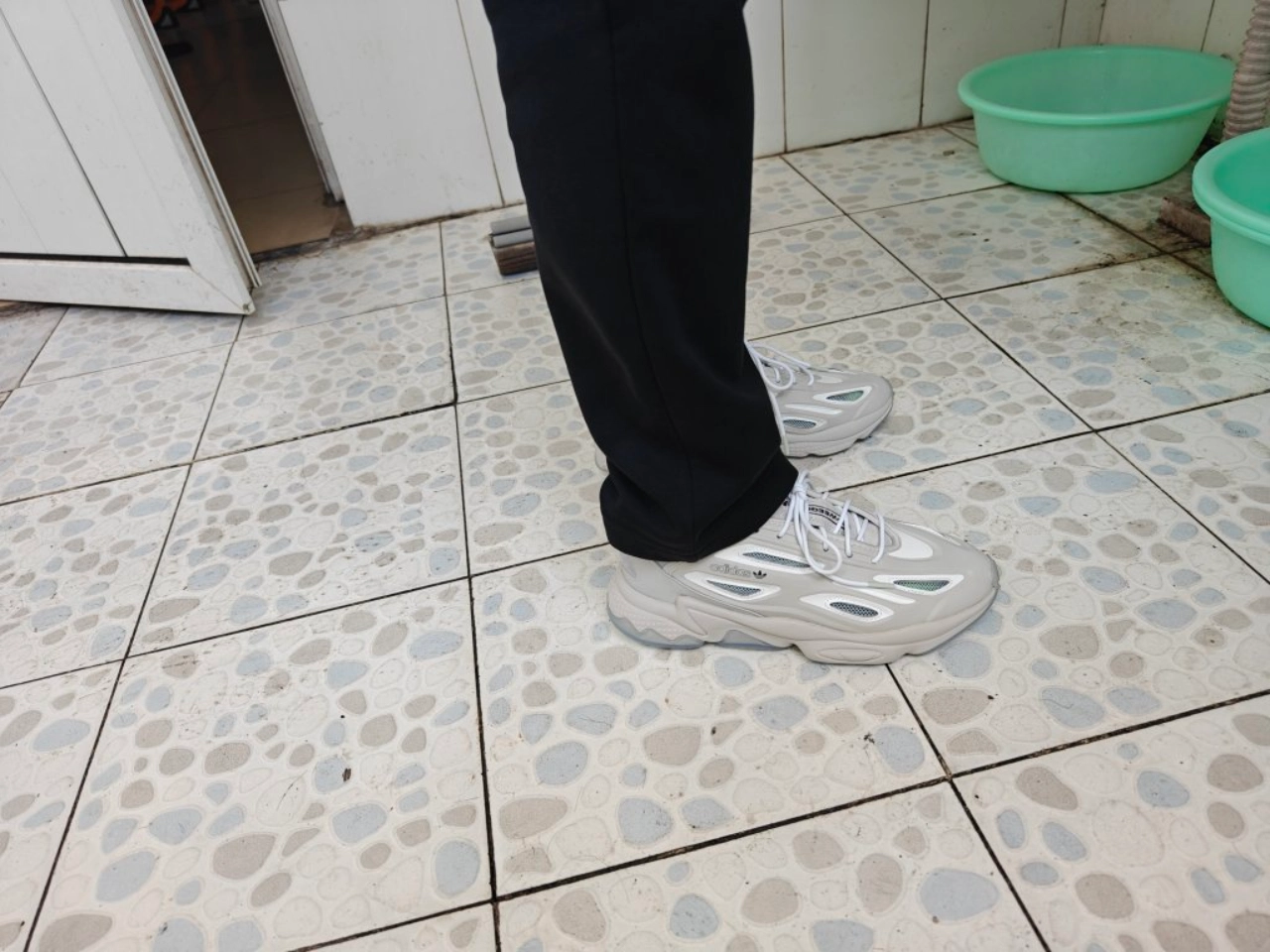 custom review-Adidas Originals Ozweego Celo противоскользящий устойчивый к истиранию низкий топ повседневная обувь унисекс серый