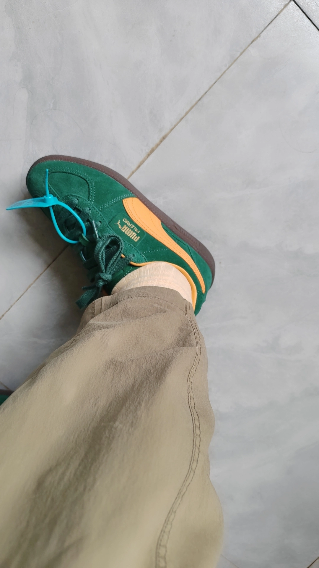 custom review-PUMA Palermo Легкий Top с Покрытием Низкие Кроссовки для Скейтбординга Унисекс Зеленые