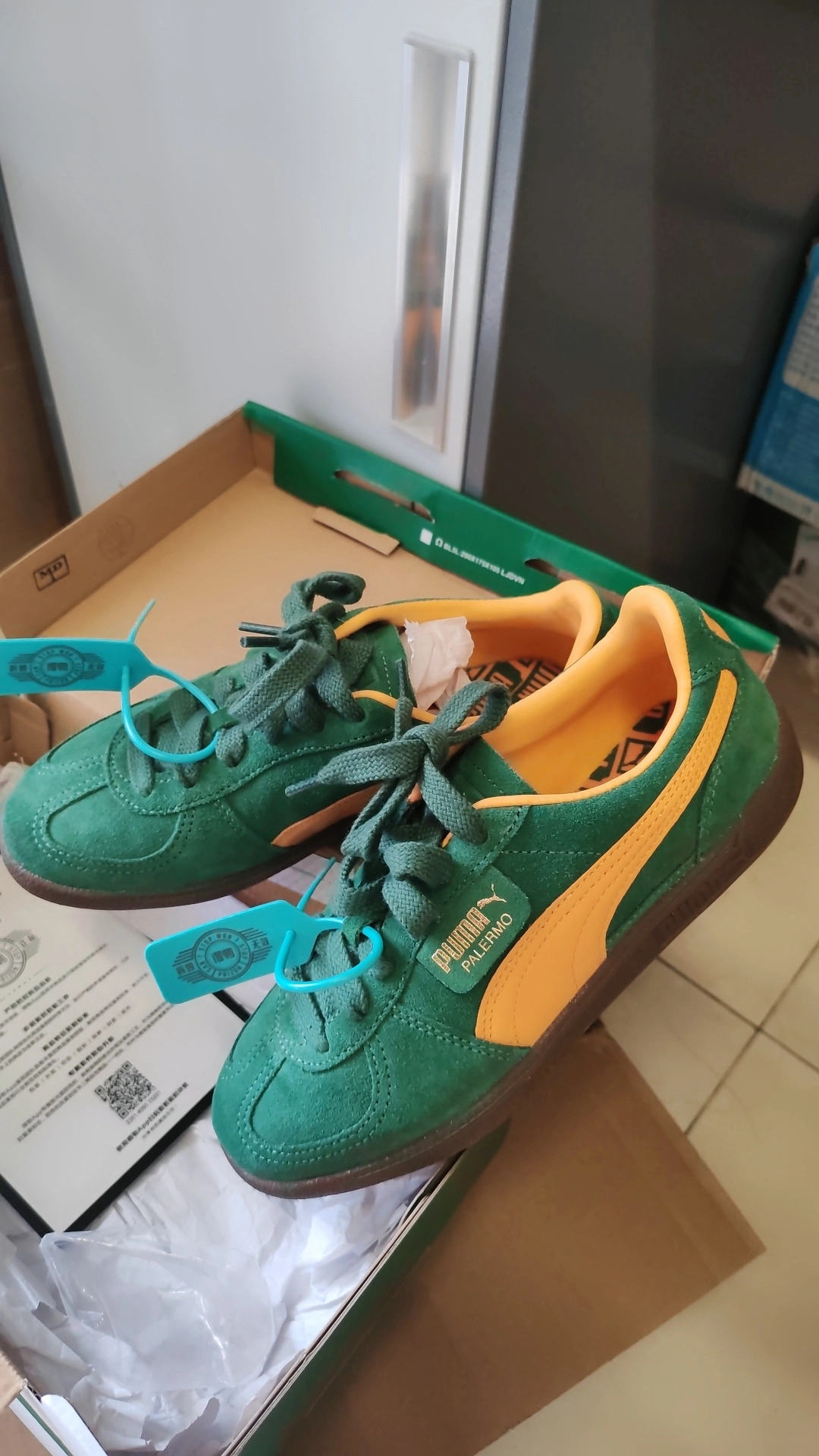 custom review-PUMA Palermo Легкий Top с Покрытием Низкие Кроссовки для Скейтбординга Унисекс Зеленые